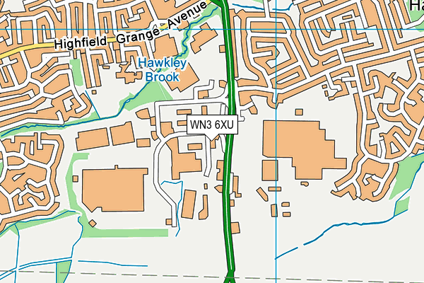 Map of ABBEY PROPERTIES (WIGAN) LTD at district scale