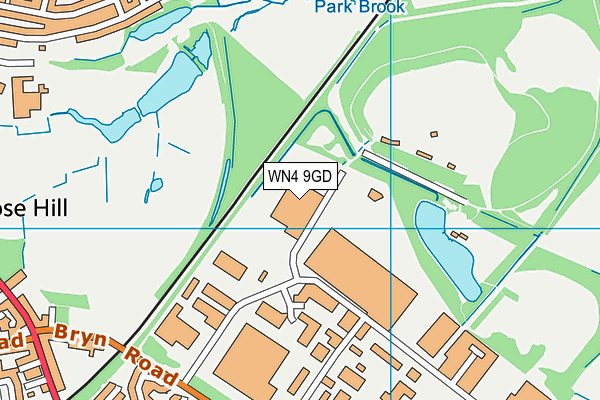 WN4 9GD map - OS VectorMap District (Ordnance Survey)