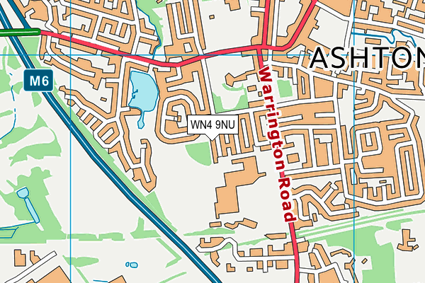 WN4 9NU map - OS VectorMap District (Ordnance Survey)