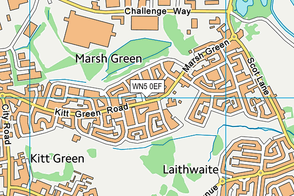 Marsh Green Primary School map (WN5 0EF) - OS VectorMap District (Ordnance Survey)