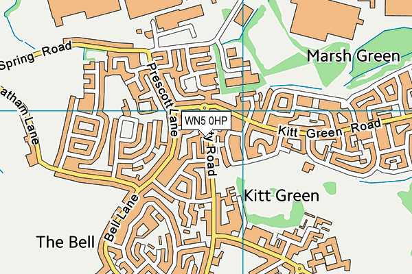 WN5 0HP map - OS VectorMap District (Ordnance Survey)