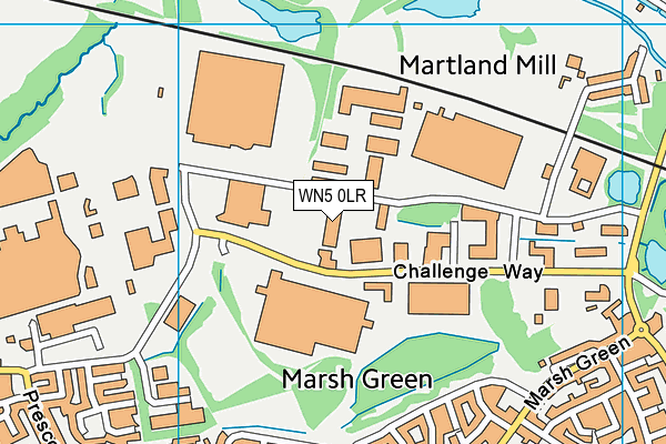 WN5 0LR map - OS VectorMap District (Ordnance Survey)