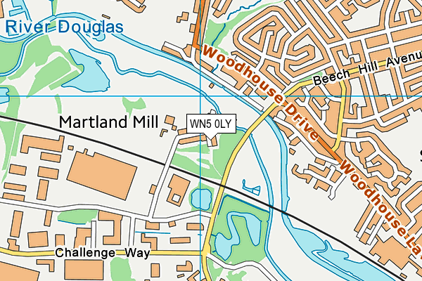WN5 0LY map - OS VectorMap District (Ordnance Survey)