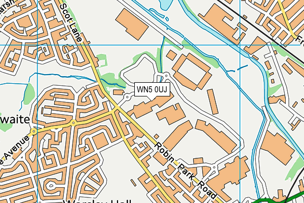 Jd Gyms (Wigan) map (WN5 0UJ) - OS VectorMap District (Ordnance Survey)