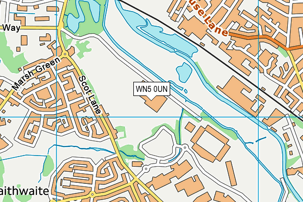 WN5 0UN map - OS VectorMap District (Ordnance Survey)