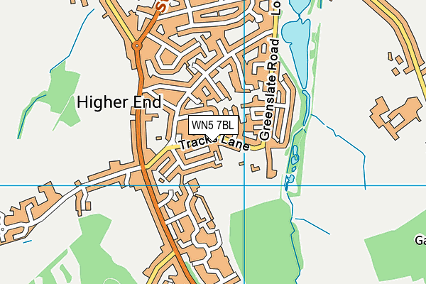 WN5 7BL map - OS VectorMap District (Ordnance Survey)