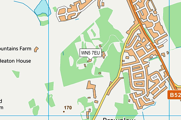 WN5 7EU map - OS VectorMap District (Ordnance Survey)