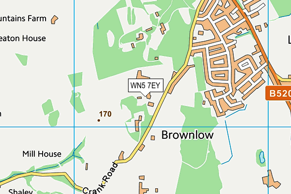 Map of BROWNLOW UTILITIES HOLDINGS LIMITED at district scale