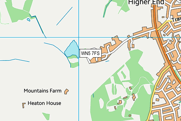 WN5 7FS map - OS VectorMap District (Ordnance Survey)