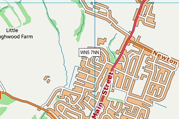 WN5 7NN map - OS VectorMap District (Ordnance Survey)