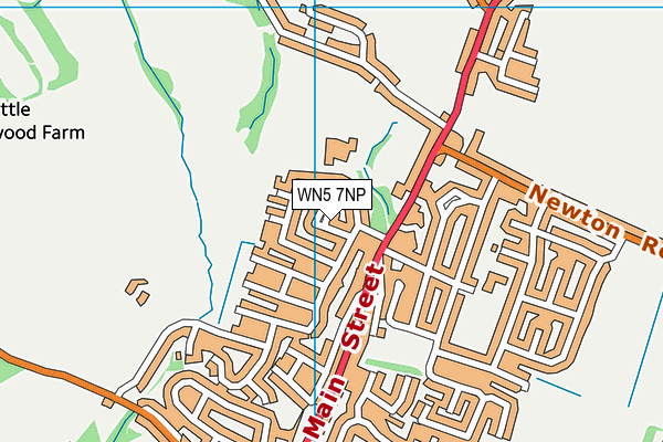 WN5 7NP map - OS VectorMap District (Ordnance Survey)