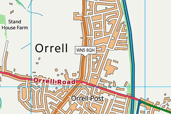 Map of ORRELL CHIROPODY PRACTICE LTD at district scale