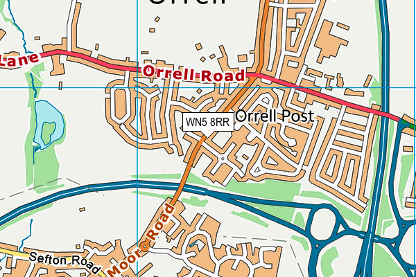 WN5 8RR map - OS VectorMap District (Ordnance Survey)