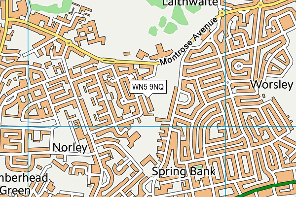 WN5 9NQ map - OS VectorMap District (Ordnance Survey)