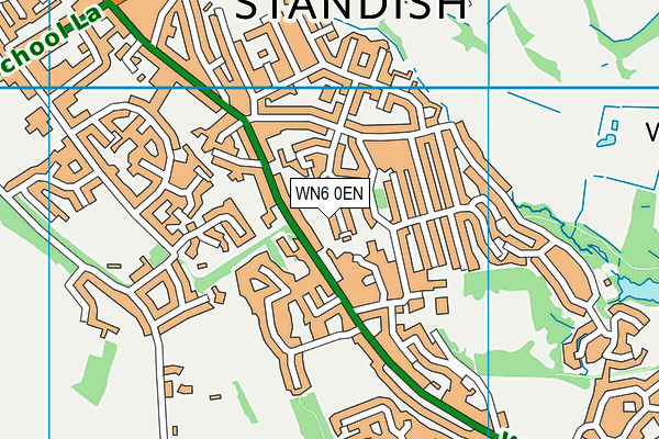 WN6 0EN map - OS VectorMap District (Ordnance Survey)