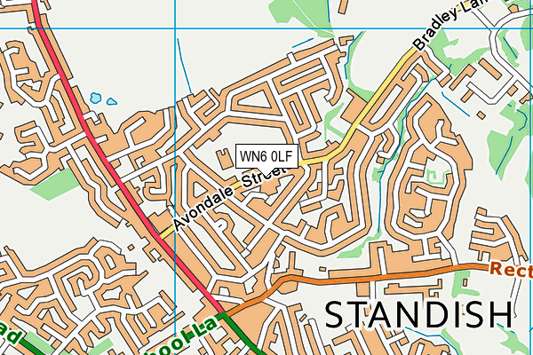 St Marie's Catholic Primary School map (WN6 0LF) - OS VectorMap District (Ordnance Survey)