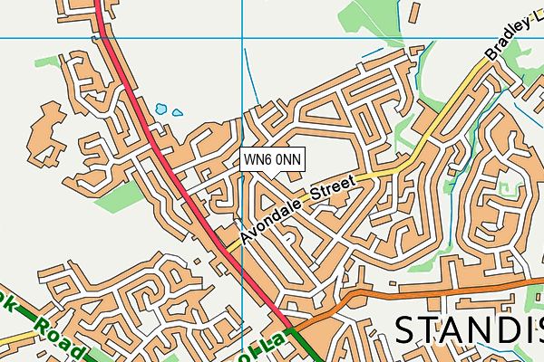 WN6 0NN map - OS VectorMap District (Ordnance Survey)