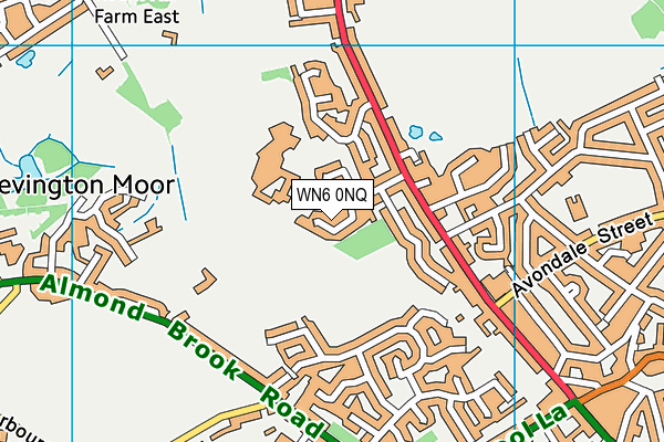 WN6 0NQ map - OS VectorMap District (Ordnance Survey)