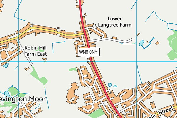 WN6 0NY map - OS VectorMap District (Ordnance Survey)