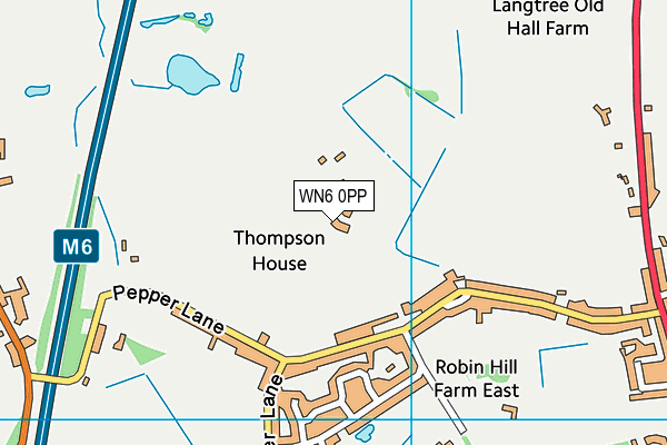 WN6 0PP map - OS VectorMap District (Ordnance Survey)