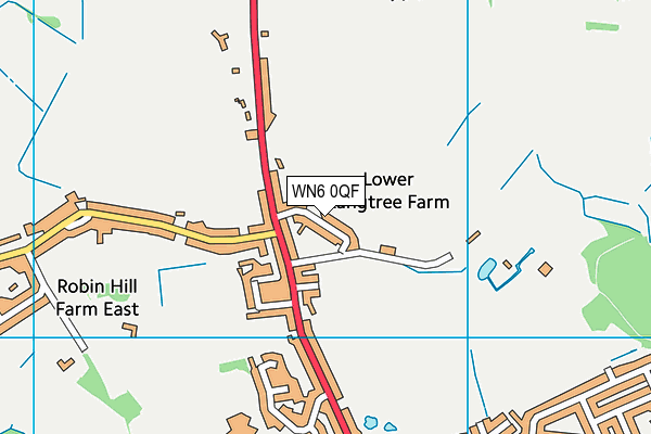 WN6 0QF map - OS VectorMap District (Ordnance Survey)