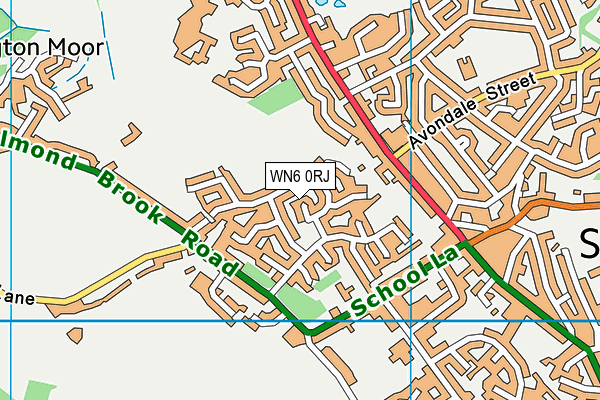 WN6 0RJ map - OS VectorMap District (Ordnance Survey)
