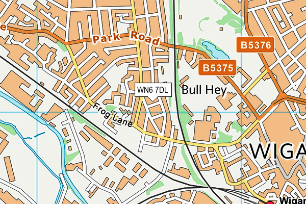 WN6 7DL map - OS VectorMap District (Ordnance Survey)