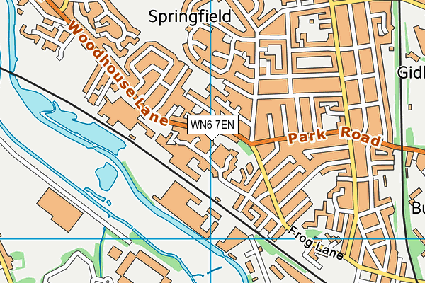 WN6 7EN map - OS VectorMap District (Ordnance Survey)