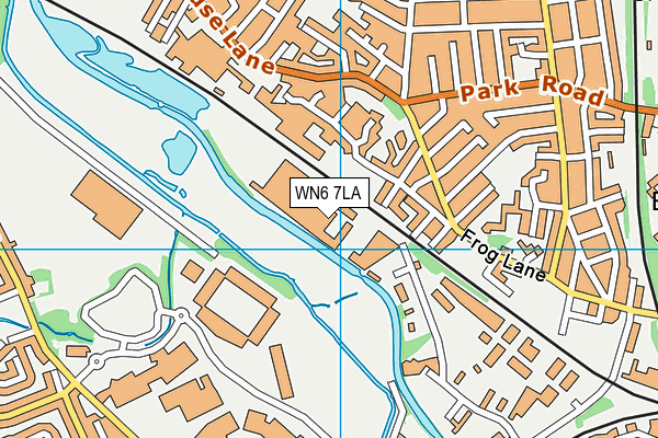 WN6 7LA map - OS VectorMap District (Ordnance Survey)