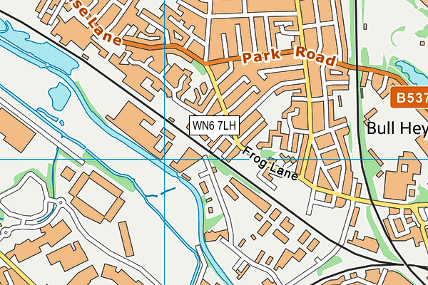 WN6 7LH map - OS VectorMap District (Ordnance Survey)