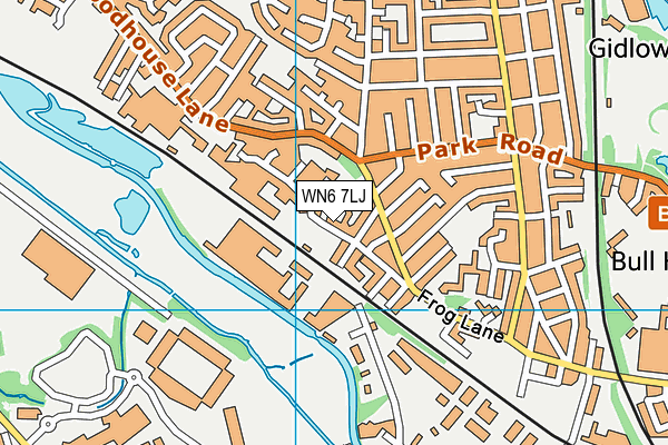 WN6 7LJ map - OS VectorMap District (Ordnance Survey)