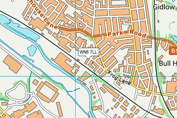 WN6 7LL map - OS VectorMap District (Ordnance Survey)