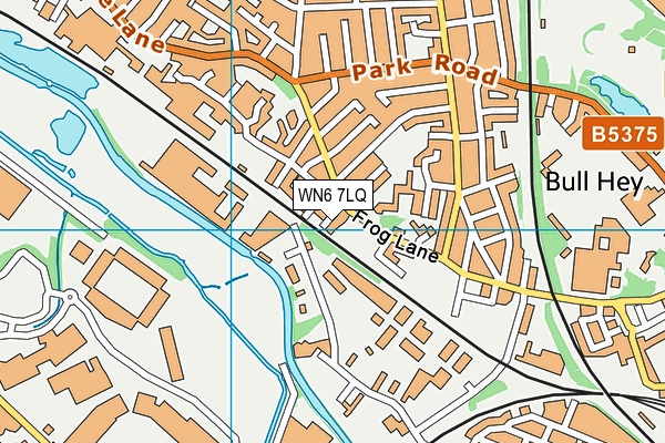 WN6 7LQ map - OS VectorMap District (Ordnance Survey)