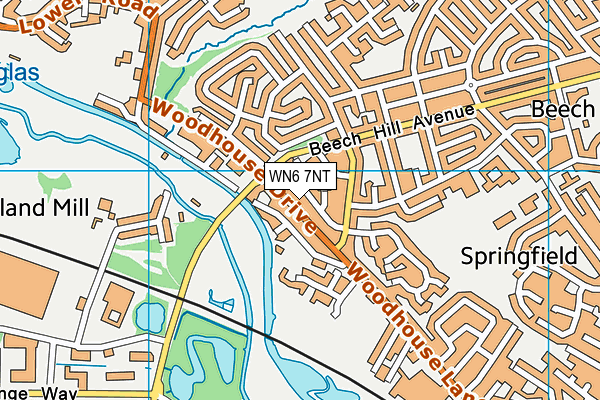 WN6 7NT map - OS VectorMap District (Ordnance Survey)