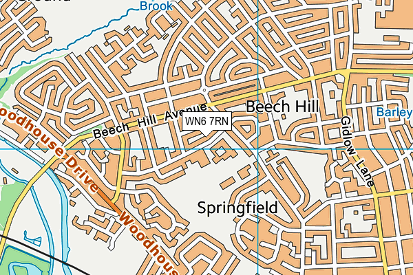 St John Fisher Catholic High School (Wigan) map (WN6 7RN) - OS VectorMap District (Ordnance Survey)