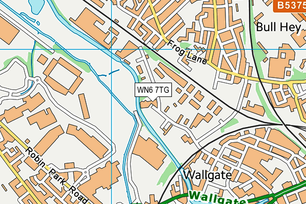 WN6 7TG map - OS VectorMap District (Ordnance Survey)