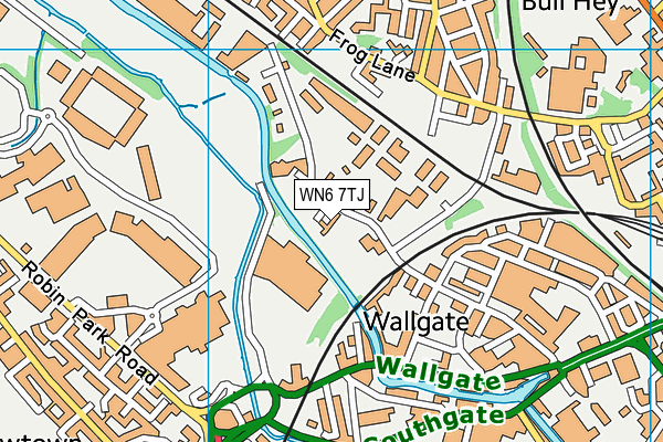 WN6 7TJ map - OS VectorMap District (Ordnance Survey)