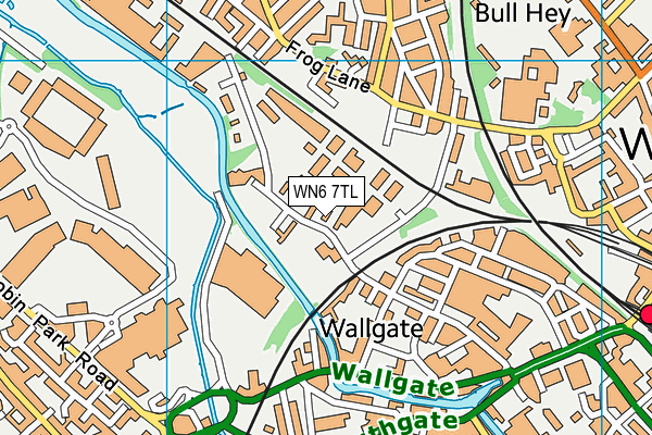 WN6 7TL map - OS VectorMap District (Ordnance Survey)