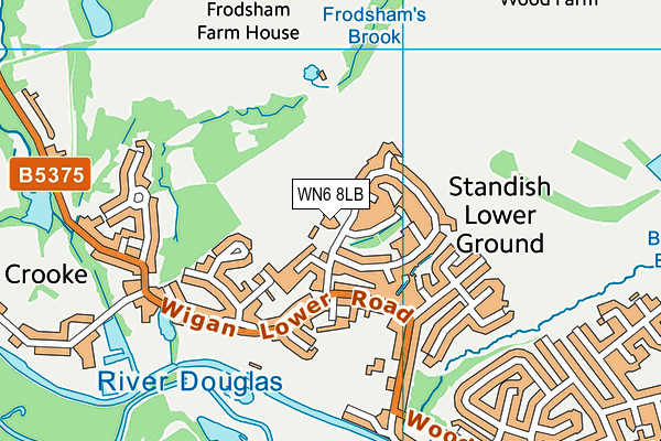 Christopher Park Training Ground  map (WN6 8LB) - OS VectorMap District (Ordnance Survey)