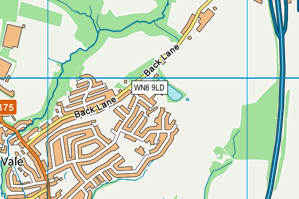 WN6 9LD map - OS VectorMap District (Ordnance Survey)