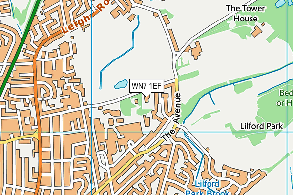 WN7 1EF map - OS VectorMap District (Ordnance Survey)