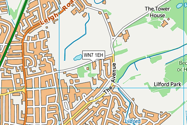 WN7 1EH map - OS VectorMap District (Ordnance Survey)
