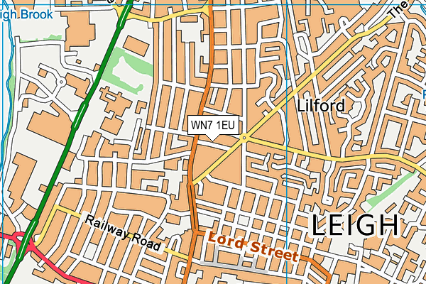 WN7 1EU map - OS VectorMap District (Ordnance Survey)