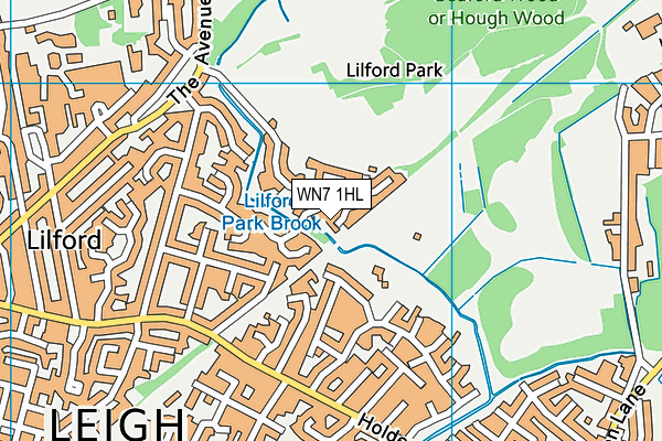 WN7 1HL map - OS VectorMap District (Ordnance Survey)