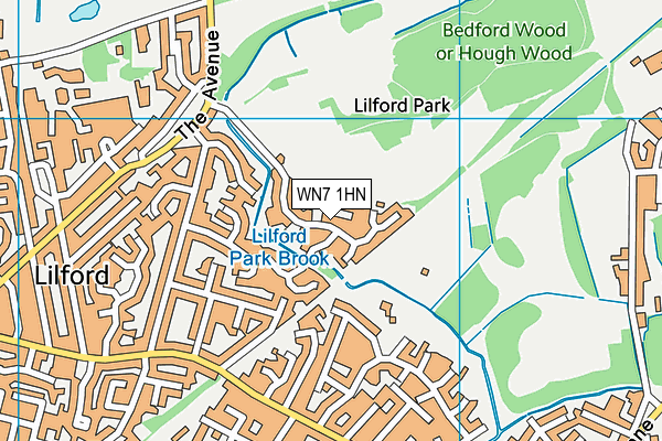 WN7 1HN map - OS VectorMap District (Ordnance Survey)