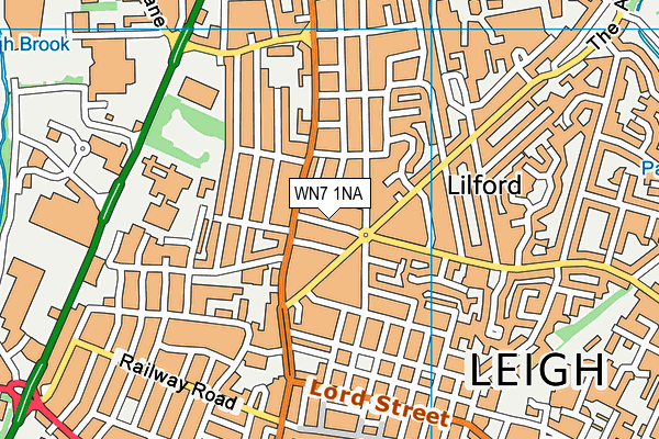 WN7 1NA map - OS VectorMap District (Ordnance Survey)