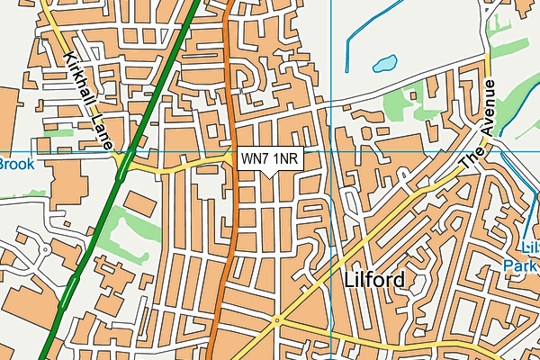 WN7 1NR map - OS VectorMap District (Ordnance Survey)