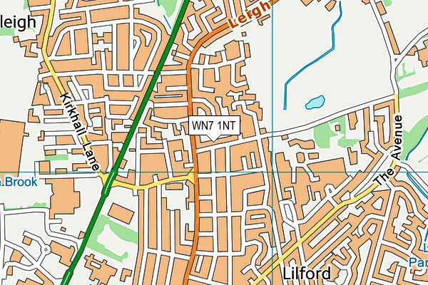 WN7 1NT map - OS VectorMap District (Ordnance Survey)