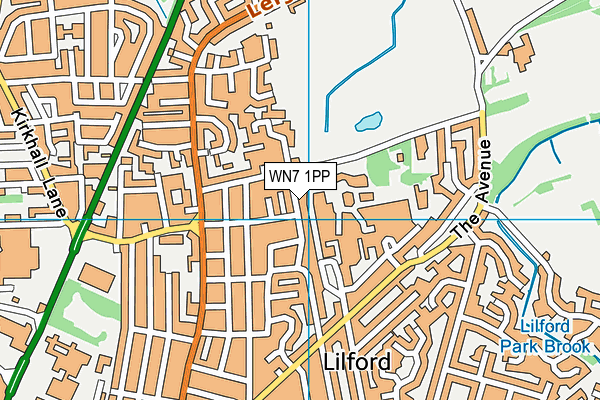 WN7 1PP map - OS VectorMap District (Ordnance Survey)