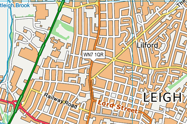 WN7 1QR map - OS VectorMap District (Ordnance Survey)